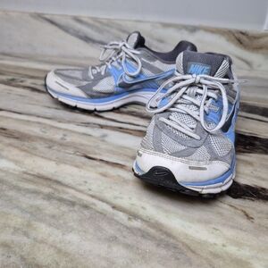 Nike Gray and Blue Running Shoes